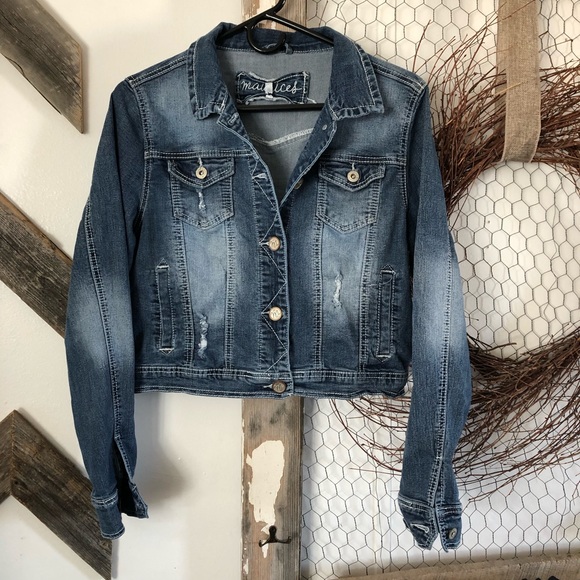 denim button up jacket